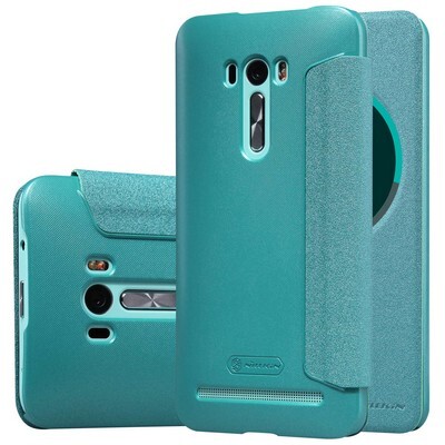 Полиуретановый чехол Nillkin Sparkle Leather Case Blue для Asus Zenfone Selfie ZD551KL(3)