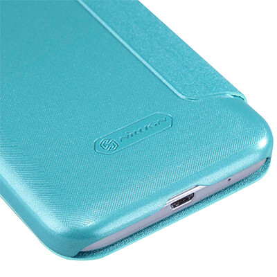 Полиуретановый чехол Nillkin Sparkle Leather Case Blue для Samsung G360 Galaxy Core Prime(2)