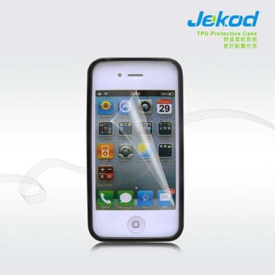 Силиконовый чехол Jekod TPU Case Black для Apple iPhone 4/4S(3)