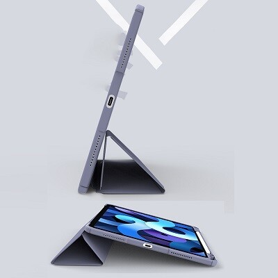 Защитный чехол книжка Acrylic TPU Case с креплением для стилуса черный для Apple iPad (2022)(5)