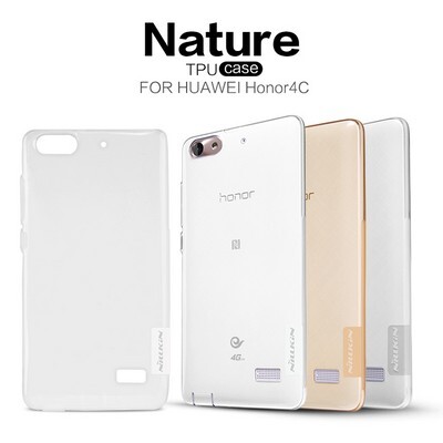Силиконовый чехол Nillkin Nature TPU Case Brown для Huawei Honor 4C(4)