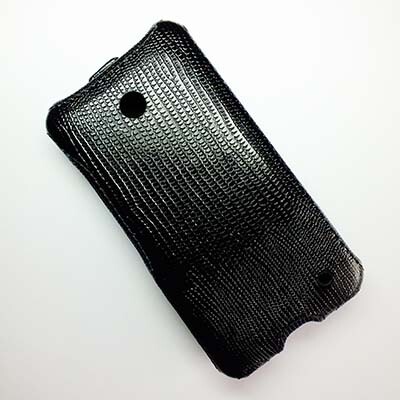 Кожаный чехол Abilita Leather Case Black Snake для Nokia Lumia 630(3)