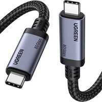 Кабель Ugreen L706-65383 USB C - USB C, 4.0 Gen4, 80Gbps, 16K@60Hz, 5A, 240W, 1m