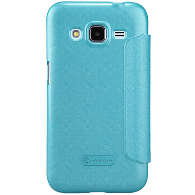 Полиуретановый чехол Nillkin Sparkle Leather Case Blue для Samsung G360 Galaxy Core Prime(3)