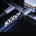 Кабель Ugreen L706-65383 USB C - USB C, 4.0 Gen4, 80Gbps, 16K@60Hz, 5A, 240W, 1m(#6)