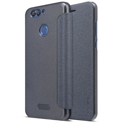 Полиуретановый чехол книга Nillkin Sparkle Leather Case Black для Huawei Nova 2 Plus(4)