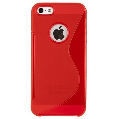 Силиконовый чехол Red  для Apple iPhone 5/5s/SE(1)
