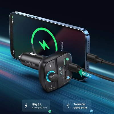 FM-модулятор с быстрой зарядкой Ugreen CD229 (80910)(8)