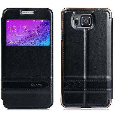 Полиуретановый чехол Usams Merry Series Black для Samsung G850 Galaxy Alpha(1)