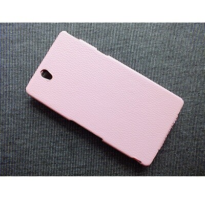 Кожаный чехол Up Case Pink для Sony Xperia Z L36h(1)