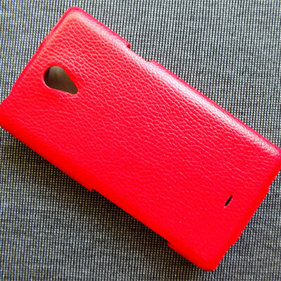 Кожаный чехол Up Case Red для Sony Xperia T LT30i(2)