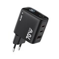 Сетевое зарядное устройство Blueo 70W Smart Display Multi-Port GaN Charger черное(#1)