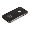 Металлический бампер со стразами Noeson Black для Apple iPhone 4/4S(#4)