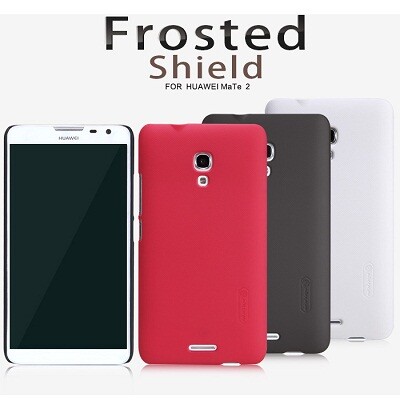 Пластиковый чехол с пленкой Nillkin Super Frosted Shield White для Huawei Ascend Mate 2(2)