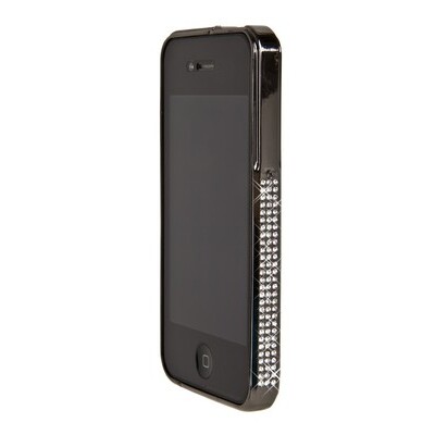Металлический бампер со стразами Noeson Black для Apple iPhone 4/4S(2)