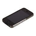 Металлический бампер со стразами Noeson Black для Apple iPhone 4/4S(#3)