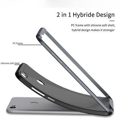 Противоударный гибридный чехол iPaky Hybrid Series серый  для Xiaomi Redmi Note 5A (2/16Gb)(5)
