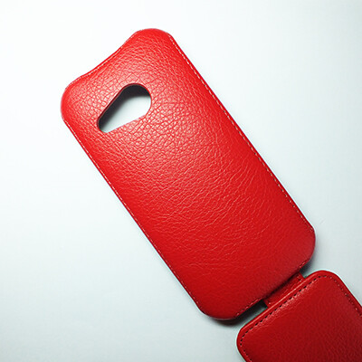 Кожаный чехол Armor Case Red для HTC One M8 mini 2(4)