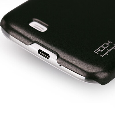Пластиковый чехол ROCK NEW NakedShell Series Black для Samsung i9500 Galaxy S4(3)