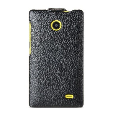 Кожаный чехол Melkco Leather Case Black LC для Nokia X Dual(2)