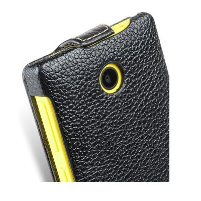 Кожаный чехол Melkco Leather Case Black LC для Nokia X Dual(4)