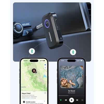 Беспроводной аудиоресивер UGREEN CM596-90748 — Bluetooth 5.3 / AUX 3.5 мм(5)