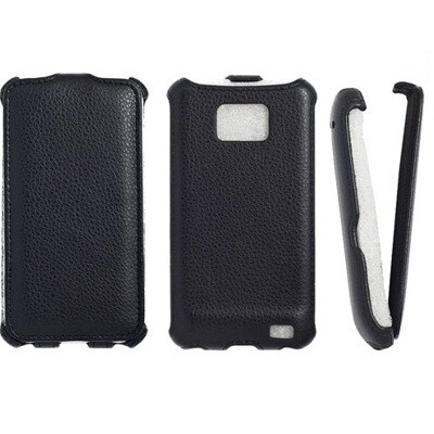 Кожаный чехол книга Armor Case Black для HTC Desire HD(2)