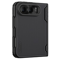 Пластиковый чехол с пластиной Magsafe Nillkin Super Frosted Shield Pro Magnetic Case черный для Apple iPhone Duo