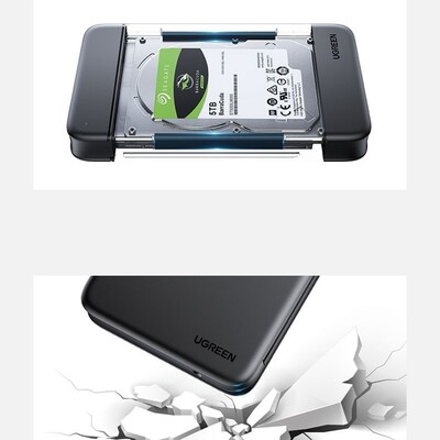 Внешний бокс Ugreen CM352-80555 для жестких дисков 2.5 SSD/HDD(7)