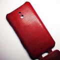 Кожаный чехол Abilita Leather Case Red Snake для Nokia Lumia 1320(#3)