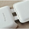 Кожаный чехол книга Armor Case White для Samsung S8600 Wave 3(#3)