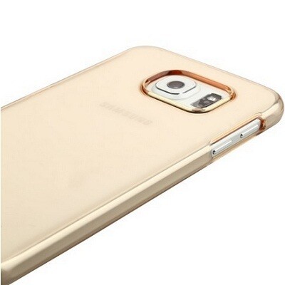 Пластиковый бампер Baseus Super Slim Gold для Samsung G920F Galaxy S6(3)