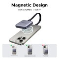 Картридер магнитный 3-в-1 Ugreen CM898-65095 USB-C to SD & TF серый(#8)