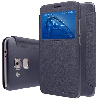 Полиуретановый чехол книга Nillkin Sparkle Leather Case Black для Huawei Nova Plus \G9 Plus \Maimang 5(3)