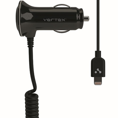 Автомобильное зарядное устройство Vertex MFI 2USB 3,4А Black для Apple(1)