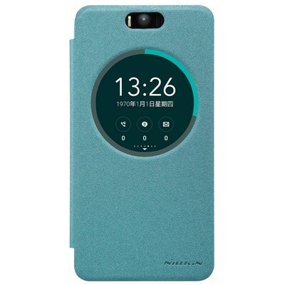 Полиуретановый чехол Nillkin Sparkle Leather Case Blue для Asus Zenfone Selfie ZD551KL(1)