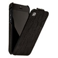 Кожаный чехол HOCO Knight Leather Case Black для Apple iPhone 5/5s/SE(#1)