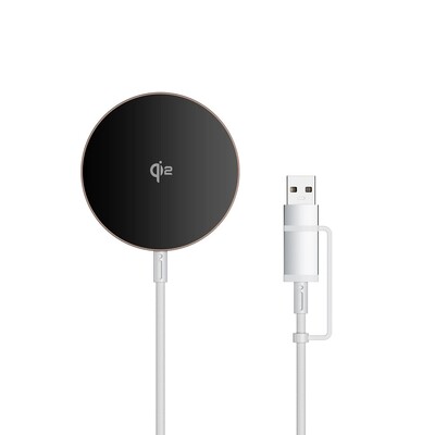 Магнитное беспроводное зарядное устройство WiWU Qi2.0 Wireless Charger 15W Wi-W029 белое(3)