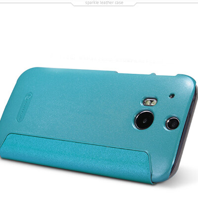 Полиуретановый чехол Nillkin Sparkle Leather Case Ocean для HTC One M8(3)
