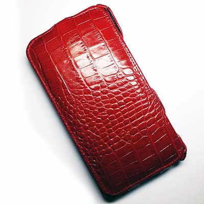 Кожаный чехол Abilita Leather Case Red Crocodile для Nokia Lumia 1320(1)