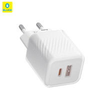 Сетевое зарядное устройство Blueo 35W Gallium Nitride Charger Series (1xType-C, 1xUSB-A) белое