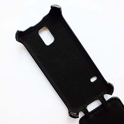 Кожаный чехол Armor Case Black для Samsung G800F Galaxy S5 mini(2)