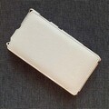 Кожаный чехол книга Melkco Leather Case White LC для HTC One V(#1)
