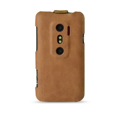 Кожаный чехол книга Melkco Leather Case Vintage/Suede Brown для HTC EVO 3D(3)