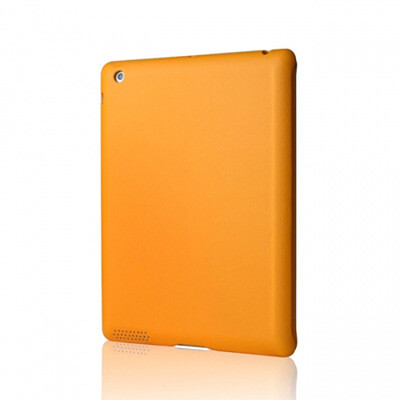 Кожаный чехол Jisoncase Executive Smart Cover Orange для Apple iPad 4(2)