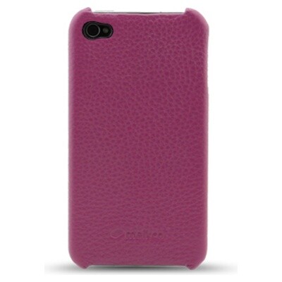 Кожаный чехол накладка Melkco Snap Cover Purple для Apple iPhone 4/4S(1)