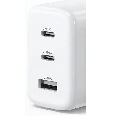 Сетевое зарядное устройство Ugreen CD275-90496, USB-A+2*USB-C 65W белый(2)