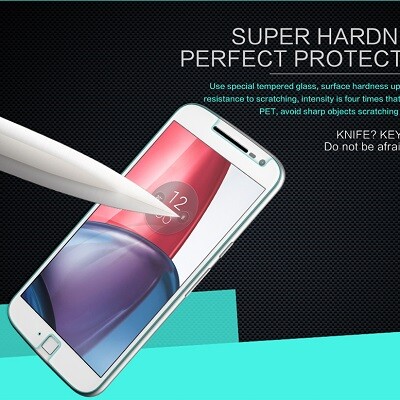 Противоударное защитное стекло Nillkin Amazing H для Motorola Moto G4 Plus(3)
