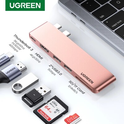 Док-станция 6-в-1 Ugreen CM380-80856 серый(2)