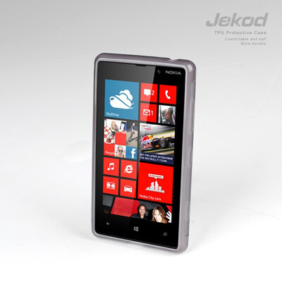 Силиконовый чехол накладка Jekod Black для Nokia Lumia 820(1)